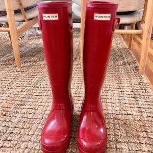 Tall Hunter Boots (with new boot socks!)
